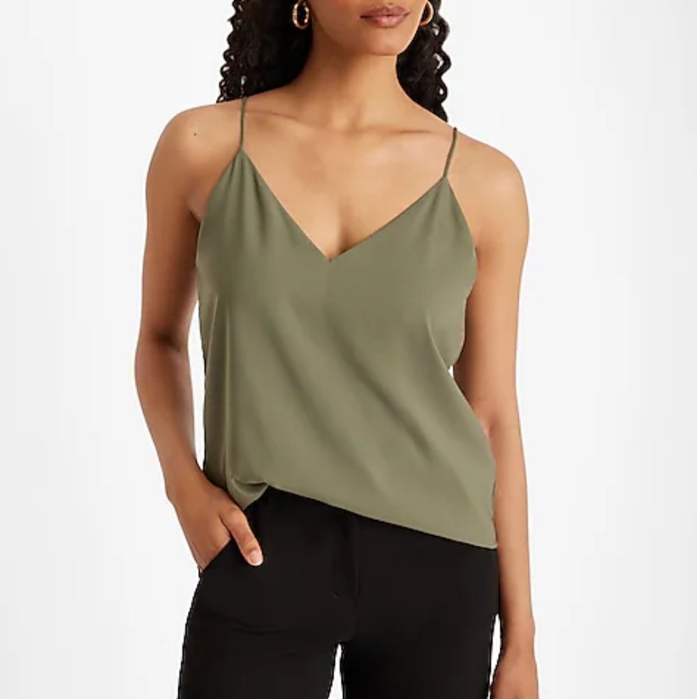 EXPRESS: Satin V-Neck Downtown Cami